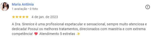 Avaliação de paciente do Google-parte 7