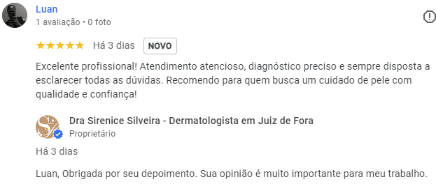 avaliação google 30