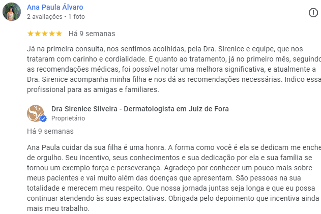 Avaliação do Google 34