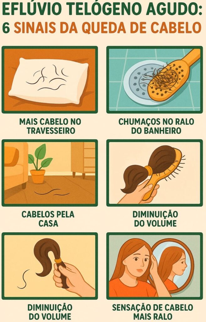 6 sinais de que a queda de cabelos não está dentro da normalidade.