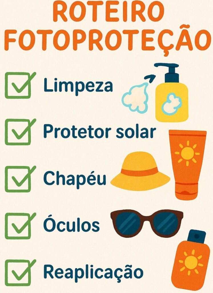 A rotina é essencial nos cuidados com a pele e a proteção solar deve fazer parte dela.