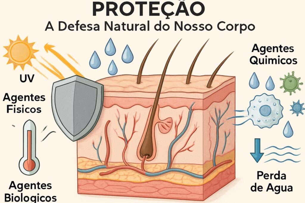 A pele nos protege contra ataques o tempo todo!- proteção da pele