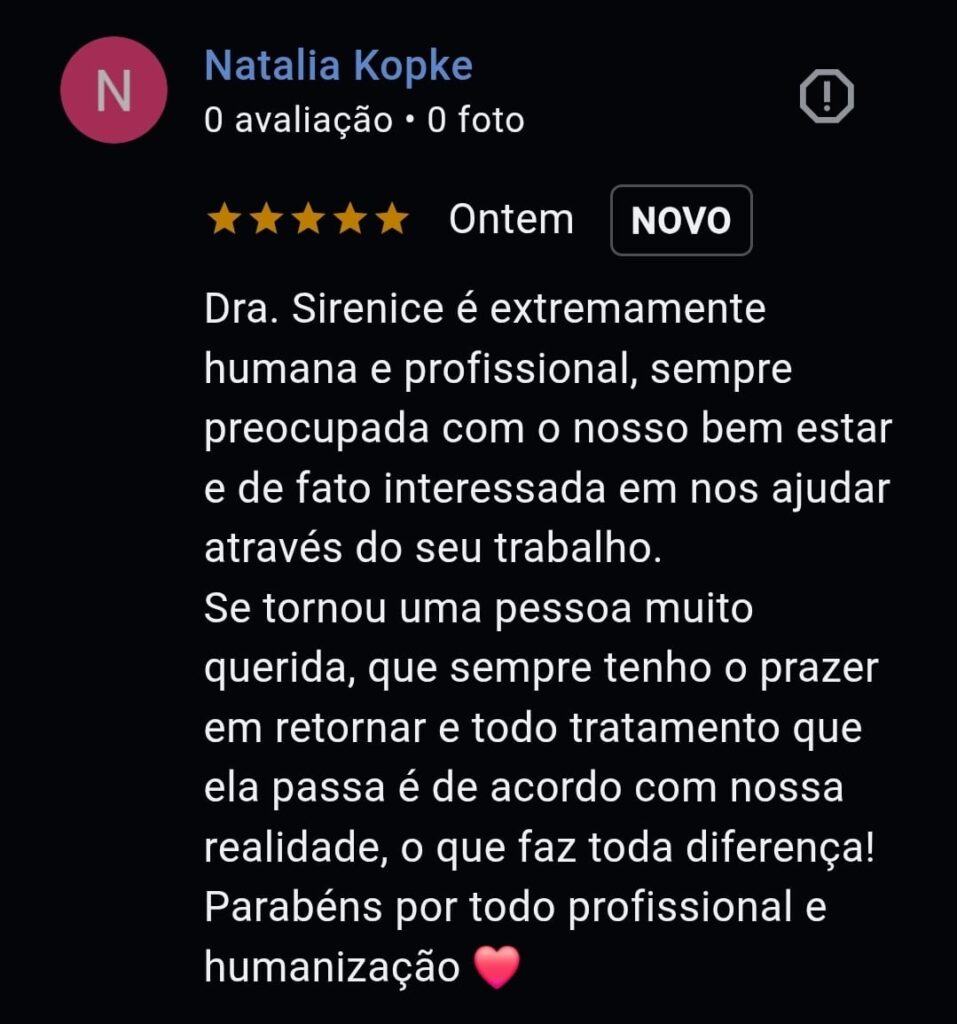 avaliação google