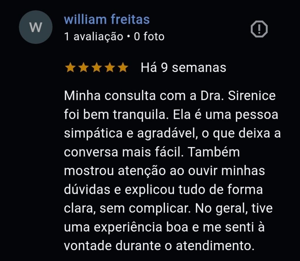 avaliação google
